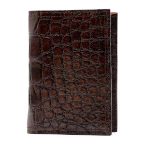 Crocodile Leather Passport Holder